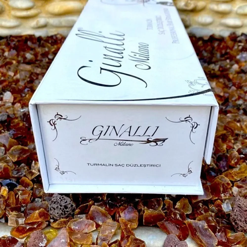 NWOT Ginalli Milano Black Tourmaline Professional Hair Straightener Flat Iron